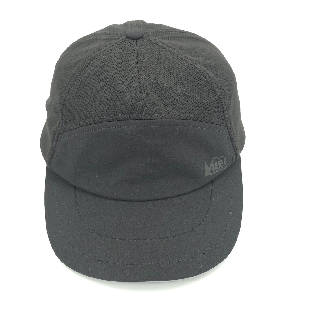 REI Co-op Hat Cap Mens Strap Back Black Running Hiking Gym Mesh Performance
